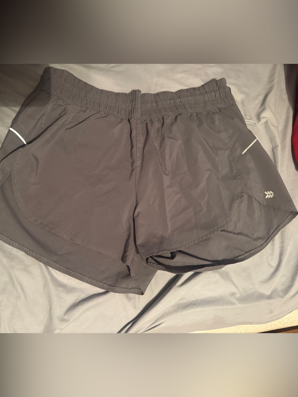 all in motion Black Women's Athletic Running Shorts with Reflective Trim